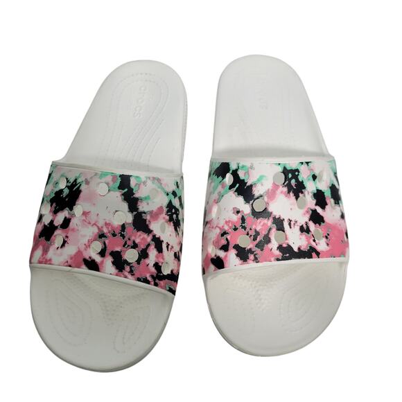 Crocs Classic Tie Dye Mania Size W/10 M/8  82925-2795 - Picture 2 of 7